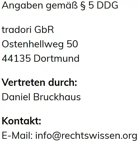 Impressum von rechtwissen.org