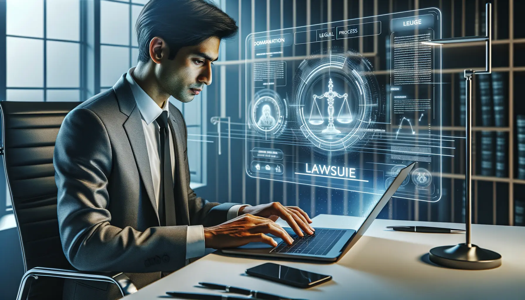 Klage einreichen online am Laptop 2026, digitale Rechtsverfahren und Online-Klageeinreichung